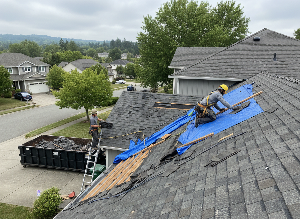 Roofing contractor in Madisonville